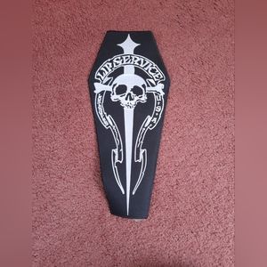 Lip Service Coffin Logo Iron On Back Patch